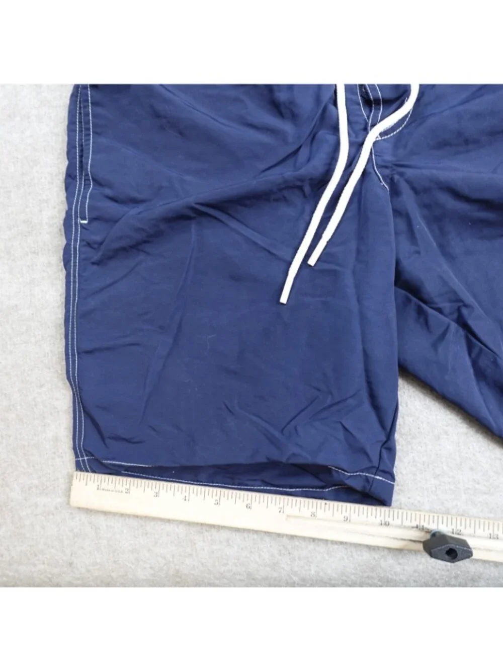 Lacoste Mens Swim Shorts Small Blue Large Croc Lined NEW